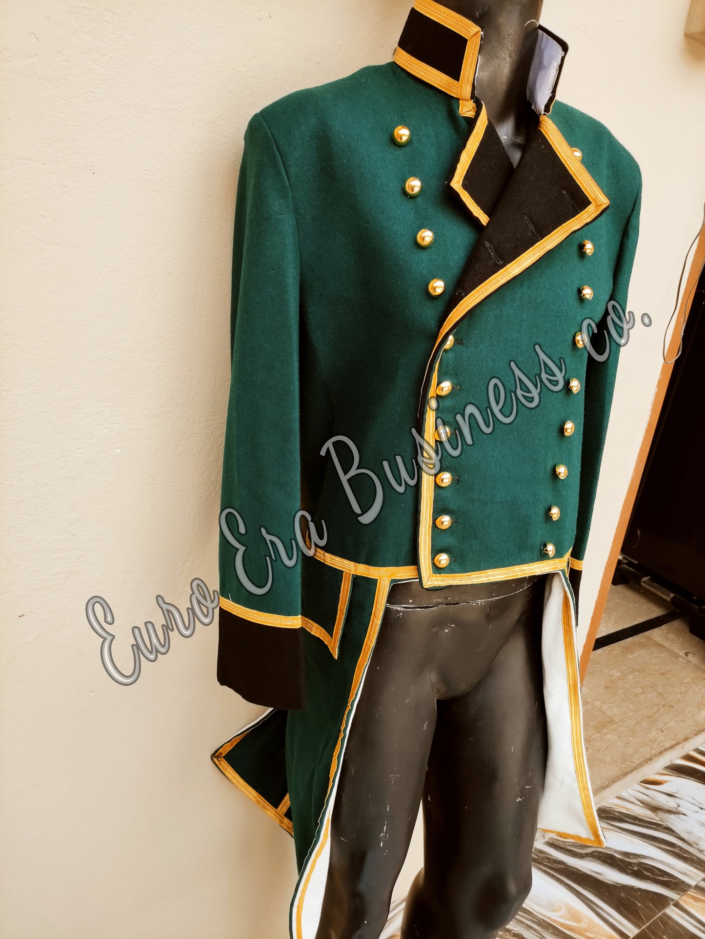 Napoleonic British Regency 18th Century Naval Captain Frock Coat Jacket