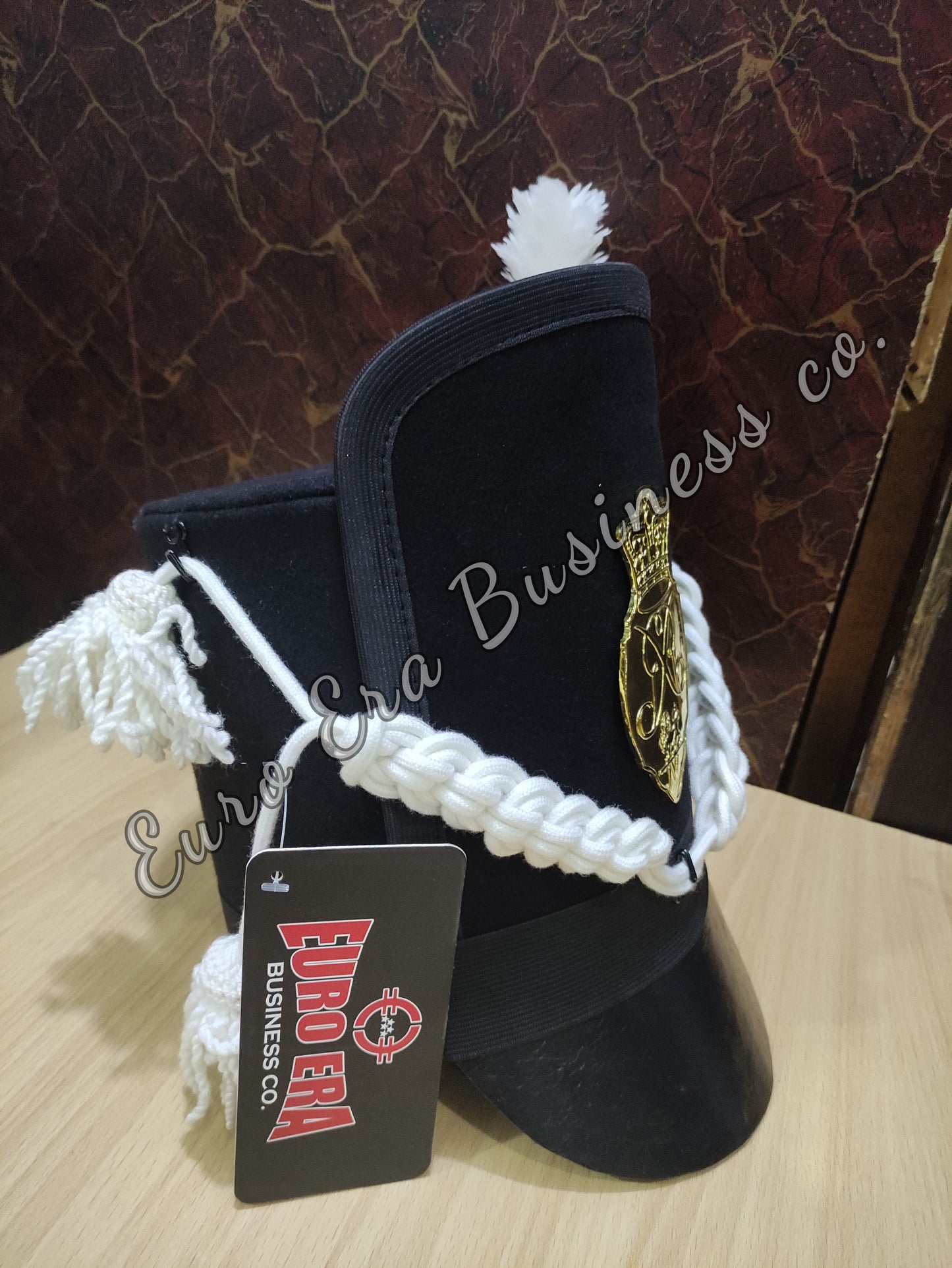 New Napoleonic British Royal Scots Shako HAT Cord & Badge
