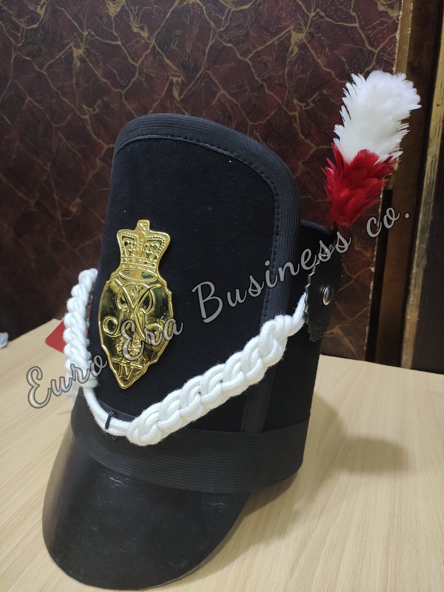 New Napoleonic British Royal Scots Shako HAT Cord & Badge
