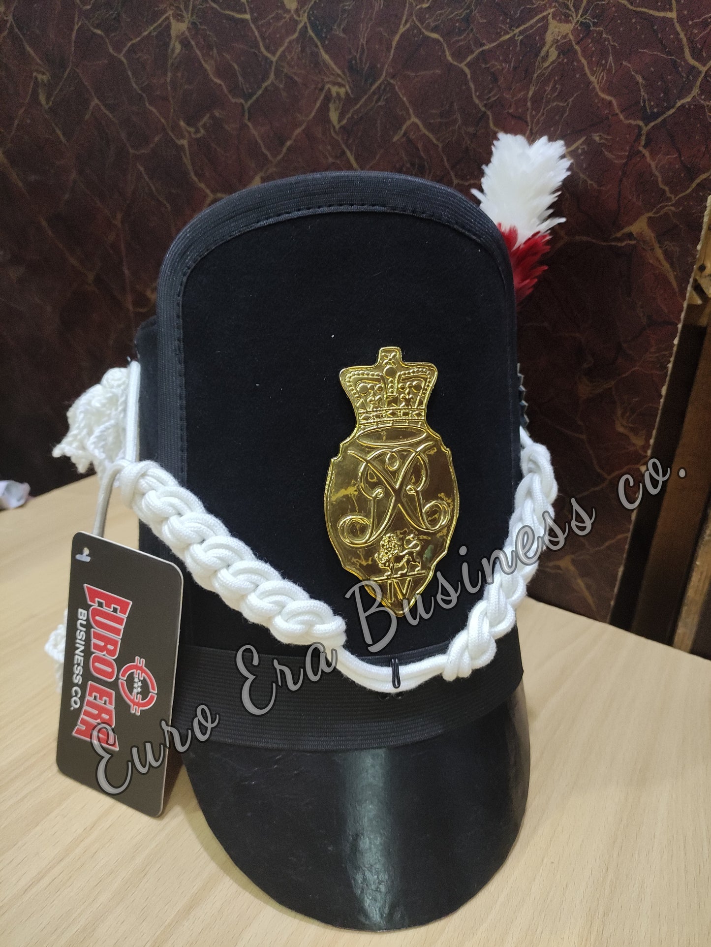 New Napoleonic British Royal Scots Shako HAT Cord & Badge