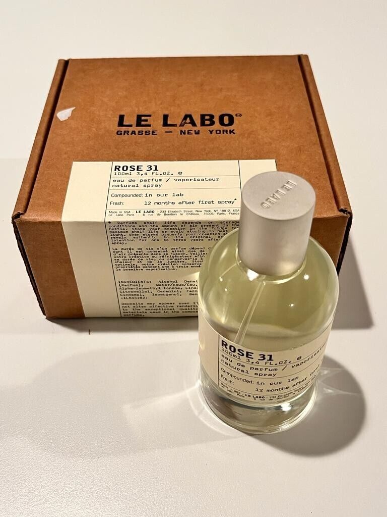 Le Labo Grasse New York Rose 31 New Open Box 3.4 Fl.oz Eau De Parfume