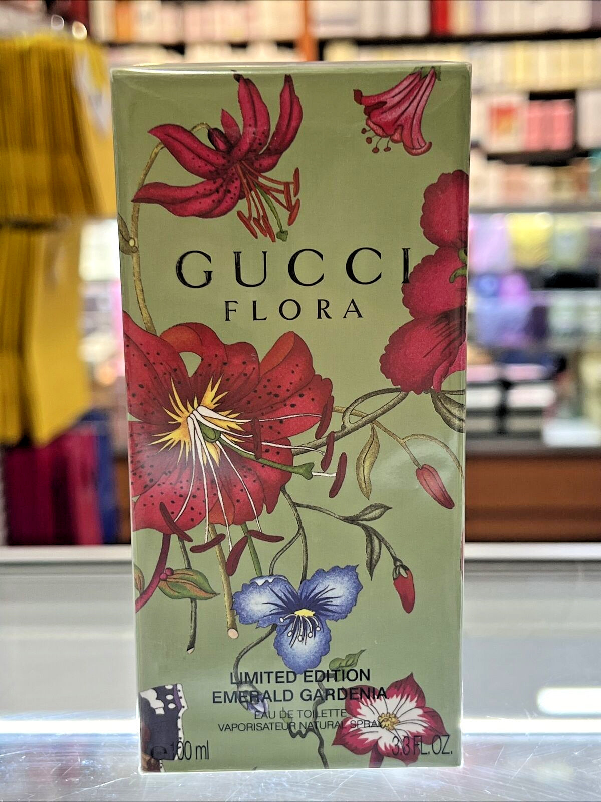 NEW GUCCI FLORA EMERALD GARDENIA LIMITED EDITION 3.3 OZ 100 ML EAU DE PARFUM