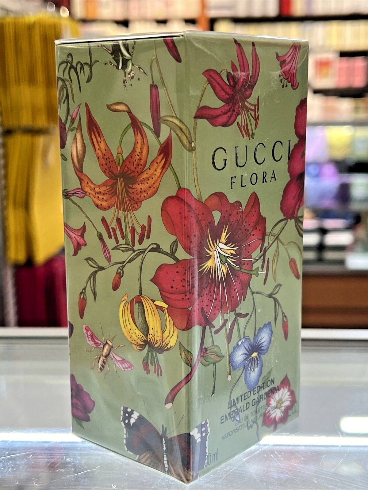 NEW GUCCI FLORA EMERALD GARDENIA LIMITED EDITION 3.3 OZ 100 ML EAU DE PARFUM