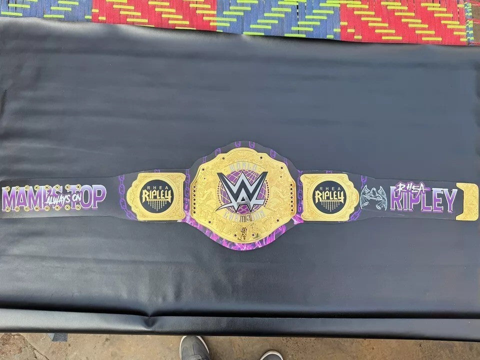 Rhea Ripley Custom World Heavyweight Championship Title Wrestling Belt