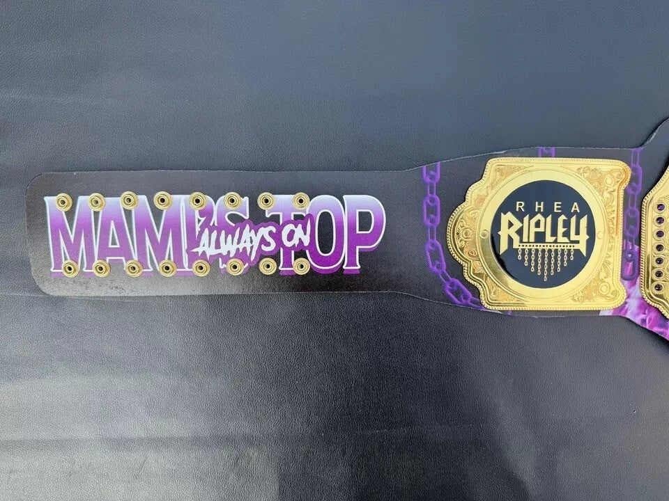 Rhea Ripley Custom World Heavyweight Championship Title Wrestling Belt