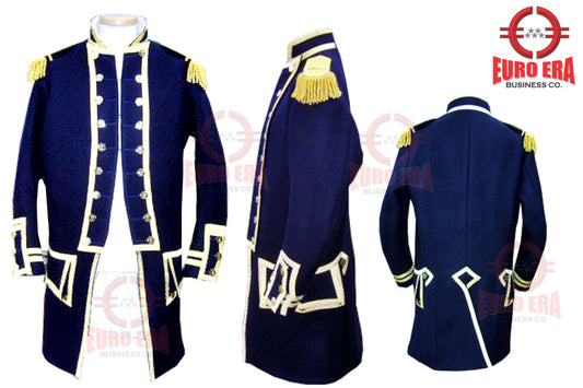 Napoleonic Regency 18th Century Naval Captain Frock Coat Jacket