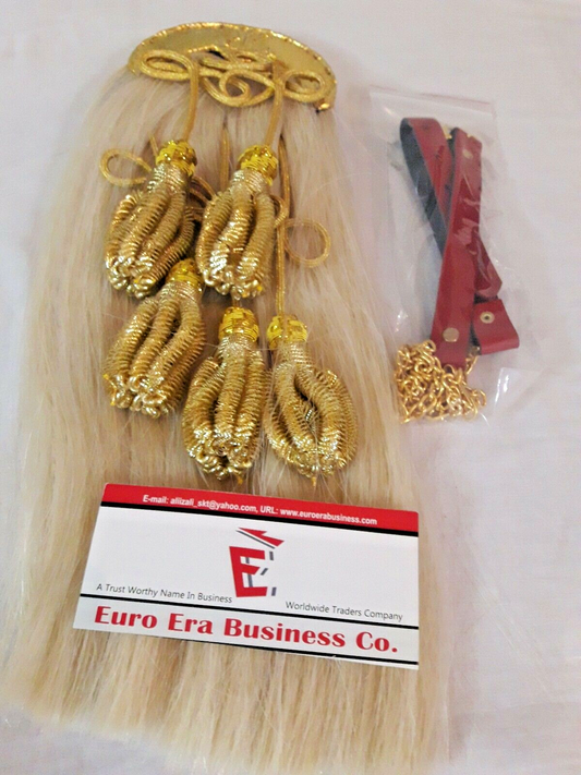 BLACK WATCH FULL DRESS OFFICER`S 100% REAL HORSE HAIR SPORRAN