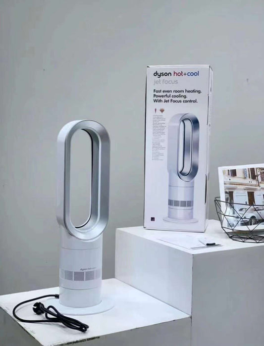 NEW DYSON Hot + Cool Jet Focus Fan Heater in White/Nickel AM09