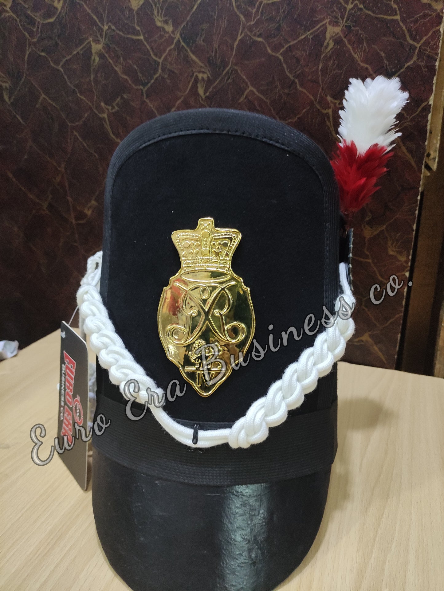 New Napoleonic British Royal Scots Shako HAT Cord & Badge