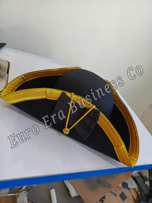 Napoleonic Revolutionary War Military Officer Tricorn HAT