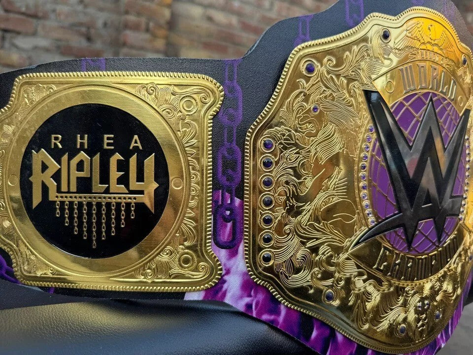 Rhea Ripley Custom World Heavyweight Championship Title Wrestling Belt